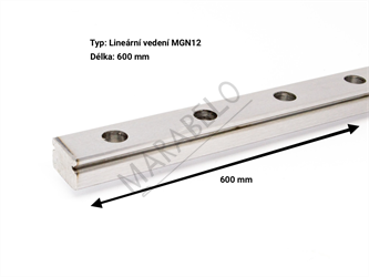 Lineární vedení MGN12 600 mm